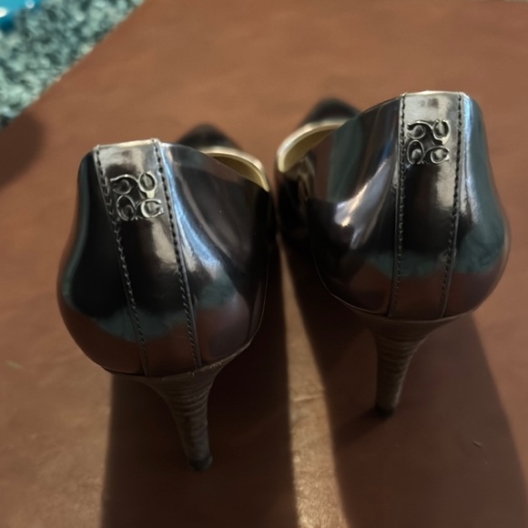Coach Silver Heels Pointed Toe Pumps - Picture 7 of 13